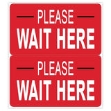 Decal - Floor (Please Wait Here)