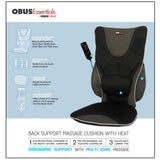 Backrest Support with Heat and Massage